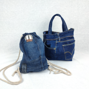 Blu Jeans Multitasca UPCYCLING NivesCoseBelle