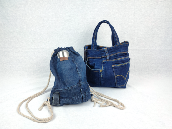 Blu Jeans Multitasca UPCYCLING NivesCoseBelle