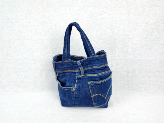 Borsetta Blu Jeans Multitasca UPCYCLING - PEZZO UNICO NivesCoseBelle