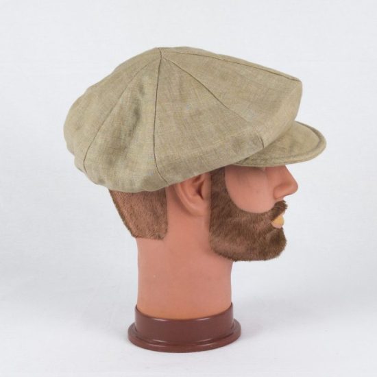 Cappello con visiera NEWSBOY, Berretto Sartoriale in Puro Lino NivesCoseBelle