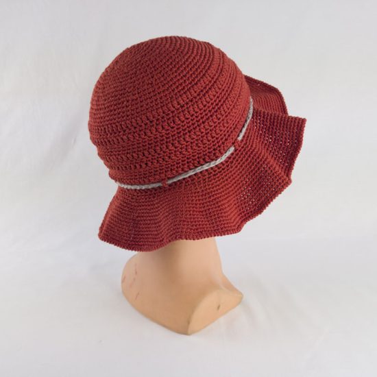 CAPPELLO donna tesa larga Matrimonio Romantico Estivo fatto a mano NivesCoseBelle